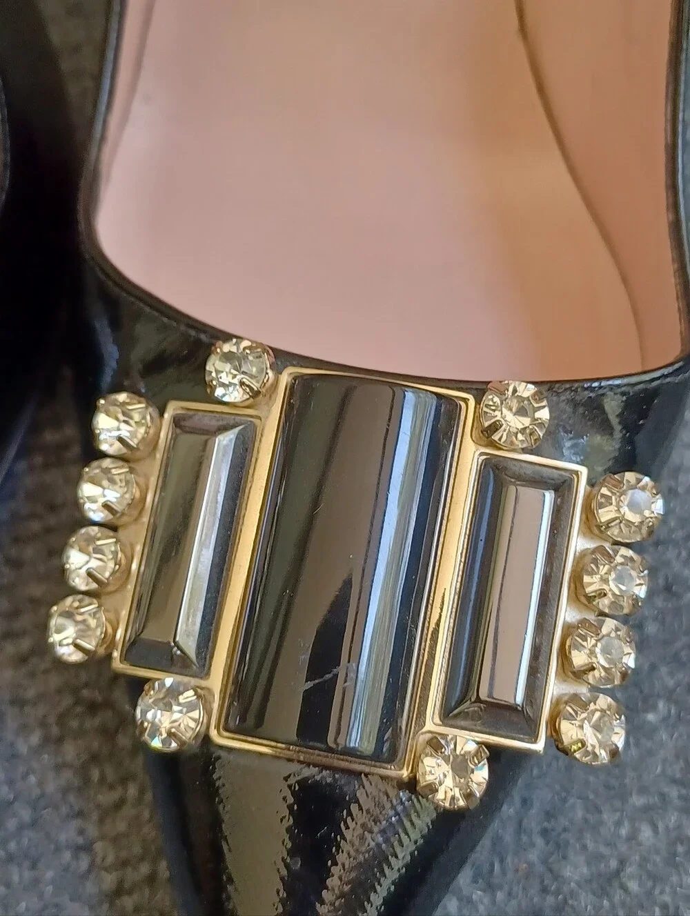 Kate Spade Laylee Pumps High Heels Shoe Size 9 B Women Embellished In Black
